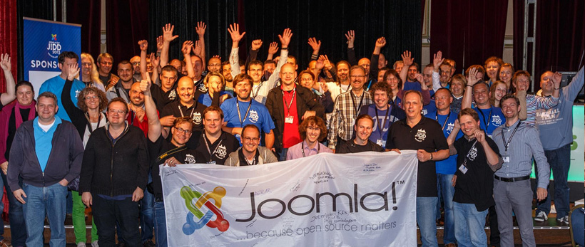 Gruppenbild vom JoomlaDay 2013 in Nürnberg